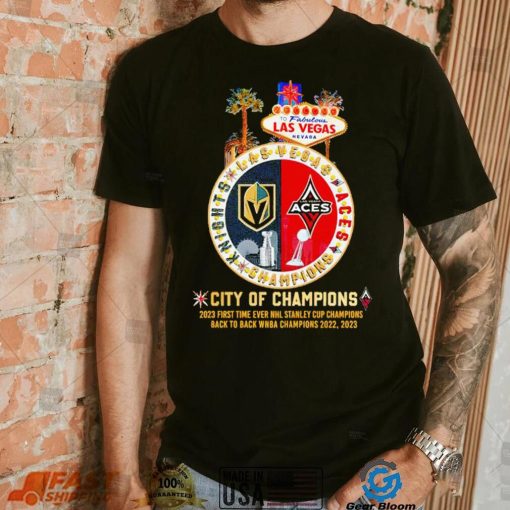 To fabulous Las Vegas Nevada Vegas Golden Knights and Las Vegas Aces city of champions shirt