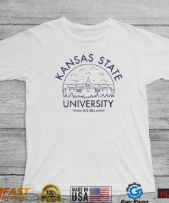 USCAPE Men's Kansas State Wildcats White Voyager T Shirt