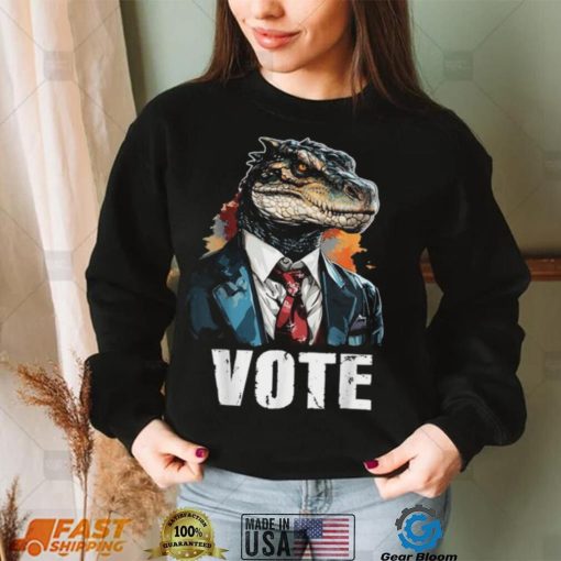 Vote Reptilian For President Election Voting Lizard T Shirt