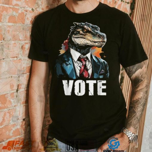 Vote Reptilian For President Election Voting Lizard T Shirt