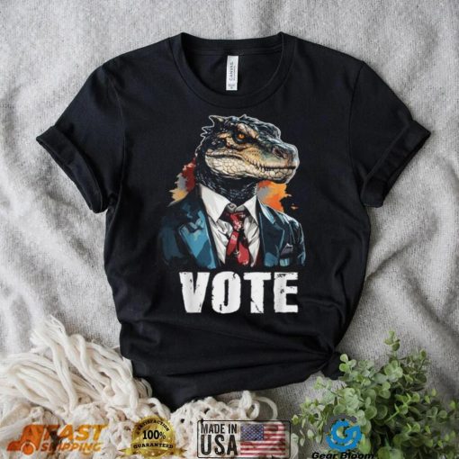 Vote Reptilian For President Election Voting Lizard T Shirt