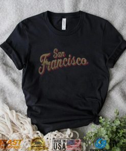 Where I'm From Women's San Francisco Script Black T Shirt