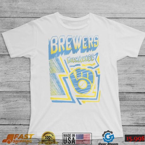 Youth Milwaukee Brewers Cooperstown Collection Sketch T Shirt