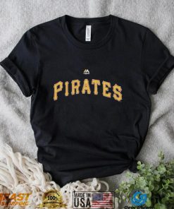 Youth Pittsburgh Pirates Gerrit Cole Majestic Black Player Name & Number T Shirt