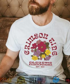Alabama Crimson Tide League Collegiate Wear Two Hit Flower Tumble T Shirt
