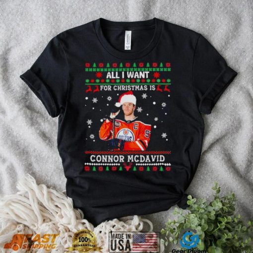 All I want for Christmas is Connor McDavid ugly Christmas shirt