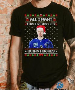 All I want for Christmas is Quinn Hughes ugly Christmas shirt