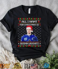 All I want for Christmas is Quinn Hughes ugly Christmas shirt