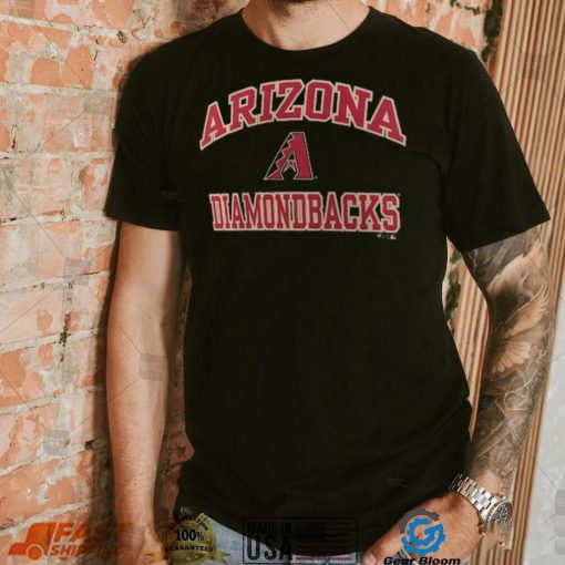 Arizona Diamondbacks Fanatics Branded Black Heart & Soul T Shirt