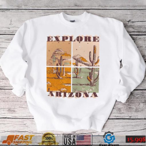 Arizona Quad Desert Scene Graphic T Shirt