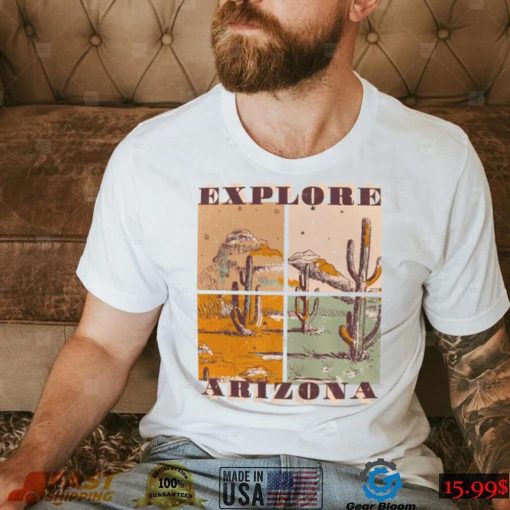 Arizona Quad Desert Scene Graphic T Shirt