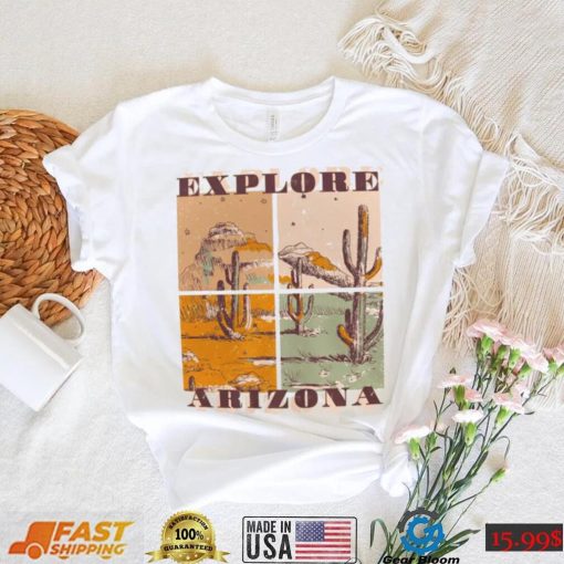 Arizona Quad Desert Scene Graphic T Shirt