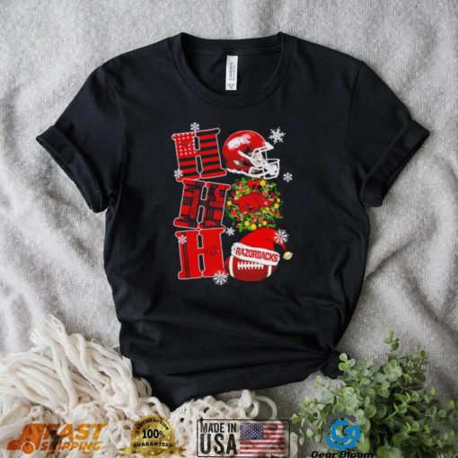 Arkansas Razorbacks NCAA ho ho ho Christmas shirt