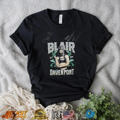 Blair Davenport Autographed & Inscribed Event Worn Superstar T Shirt