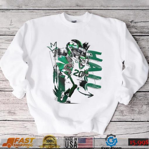 Breece Hall number 20 New York Jets football player pose poster shirt