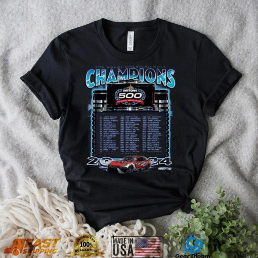 Checkered Flag Sports Blue 2024 Daytona 500 Champions T Shirt