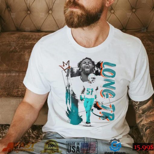 David Long Jr. number 51 Miami Dolphins football player pose poster shirt