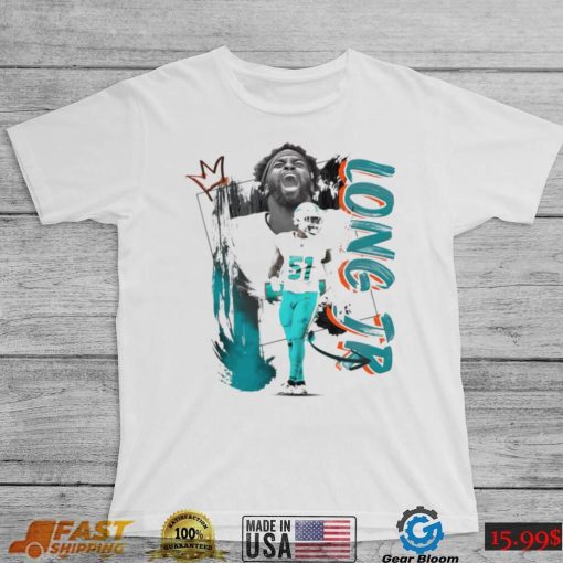 David Long Jr. number 51 Miami Dolphins football player pose poster shirt