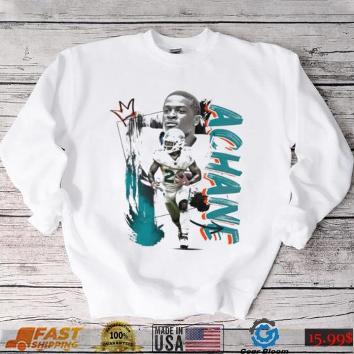 De’Von Achane number 28 Miami Dolphins football player pose poster shirt