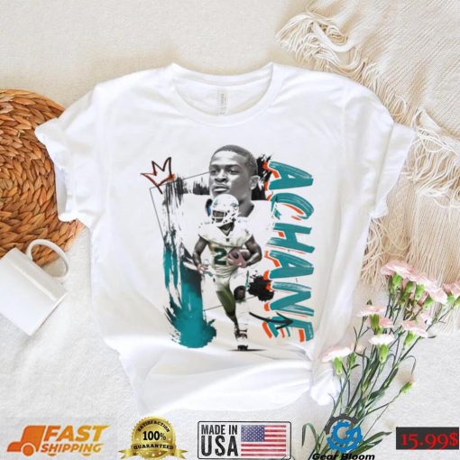 De’Von Achane number 28 Miami Dolphins football player pose poster shirt