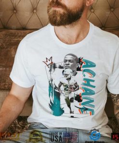 De’Von Achane number 28 Miami Dolphins football player pose poster shirt