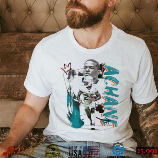 De’Von Achane number 28 Miami Dolphins football player pose poster shirt