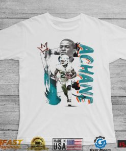 De’Von Achane number 28 Miami Dolphins football player pose poster shirt