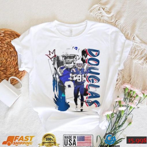 Demario Douglas number 81 New England Patriots football player pose poster shirt