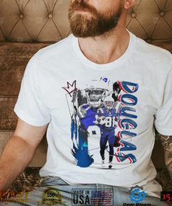 Demario Douglas number 81 New England Patriots football player pose poster shirt