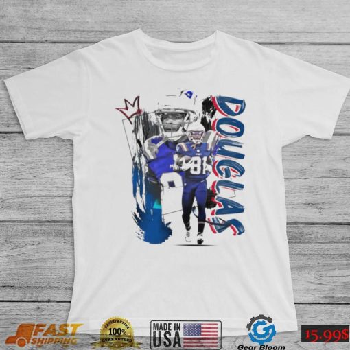 Demario Douglas number 81 New England Patriots football player pose poster shirt