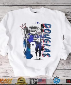 Demario Douglas number 81 New England Patriots football player pose poster shirt