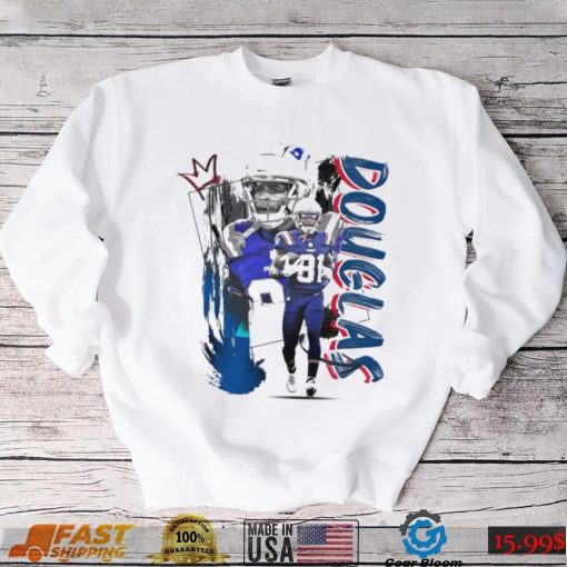 Demario Douglas number 81 New England Patriots football player pose poster shirt