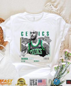 Derrick White number 9 Boston Celtics basketball player paper poster shirt