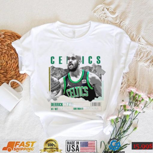 Derrick White number 9 Boston Celtics basketball player paper poster shirt