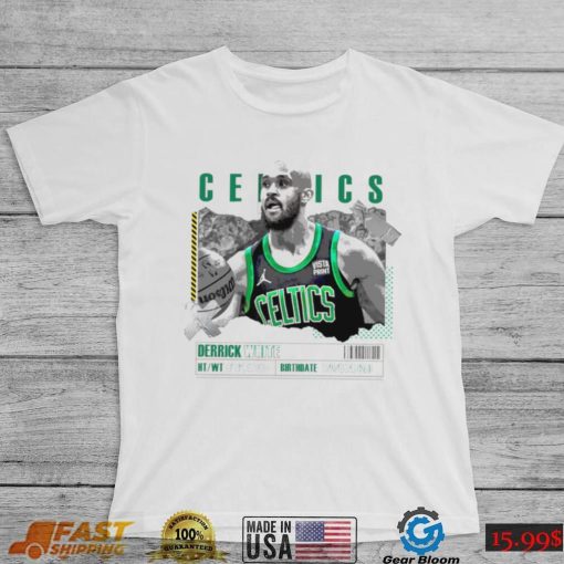 Derrick White number 9 Boston Celtics basketball player paper poster shirt