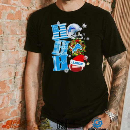 Detroit Lions NFL ho ho ho Christmas shirt