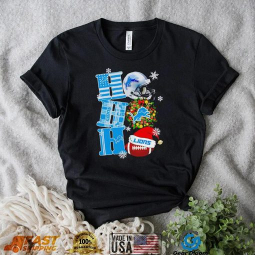 Detroit Lions NFL ho ho ho Christmas shirt