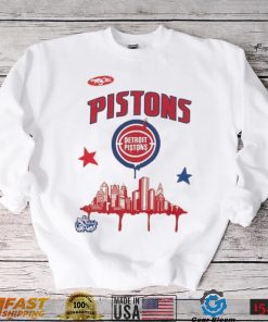 Detroit Pistons Mitchell & Ness x Tats Cru Hardwood Classics City T Shirt