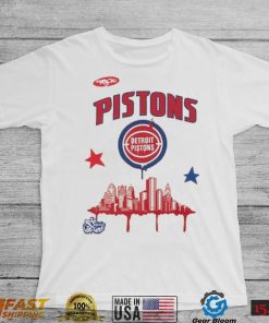 Detroit Pistons Mitchell & Ness x Tats Cru Hardwood Classics City T Shirt