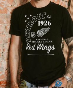Detroit Red Wings Starter Black Arch City Theme Graphic T Shirt