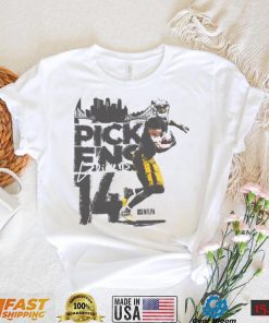 George Pickens Pittsburgh Player Name WHT Shirt