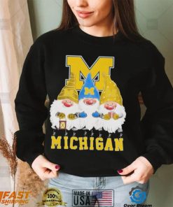 Gnomes Michigan Wolverines Merry Christmas Shirt