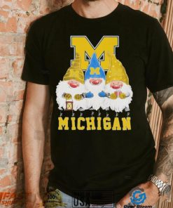 Gnomes Michigan Wolverines Merry Christmas Shirt