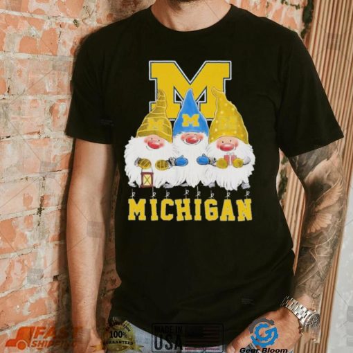 Gnomes Michigan Wolverines Merry Christmas Shirt