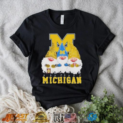 Gnomes Michigan Wolverines Merry Christmas Shirt