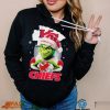 Grinch Hat Santa Los Angeles Rams Helmet Logo Merry Christmas Shirt