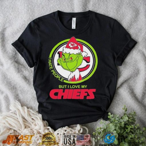 Grinch I Hate People But I Love My Kansas City Chiefs Shirt