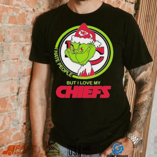 Grinch I Hate People But I Love My Kansas City Chiefs Shirt