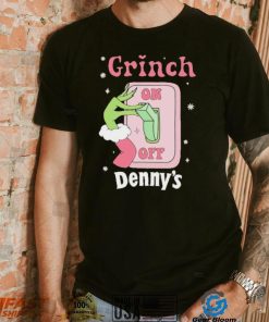 Grinch On Of Denny’s Logo Merry Christmas Shirt