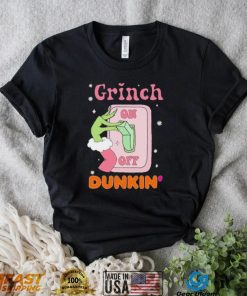 Grinch On Of Dunkin Logo Merry Christmas Shirt